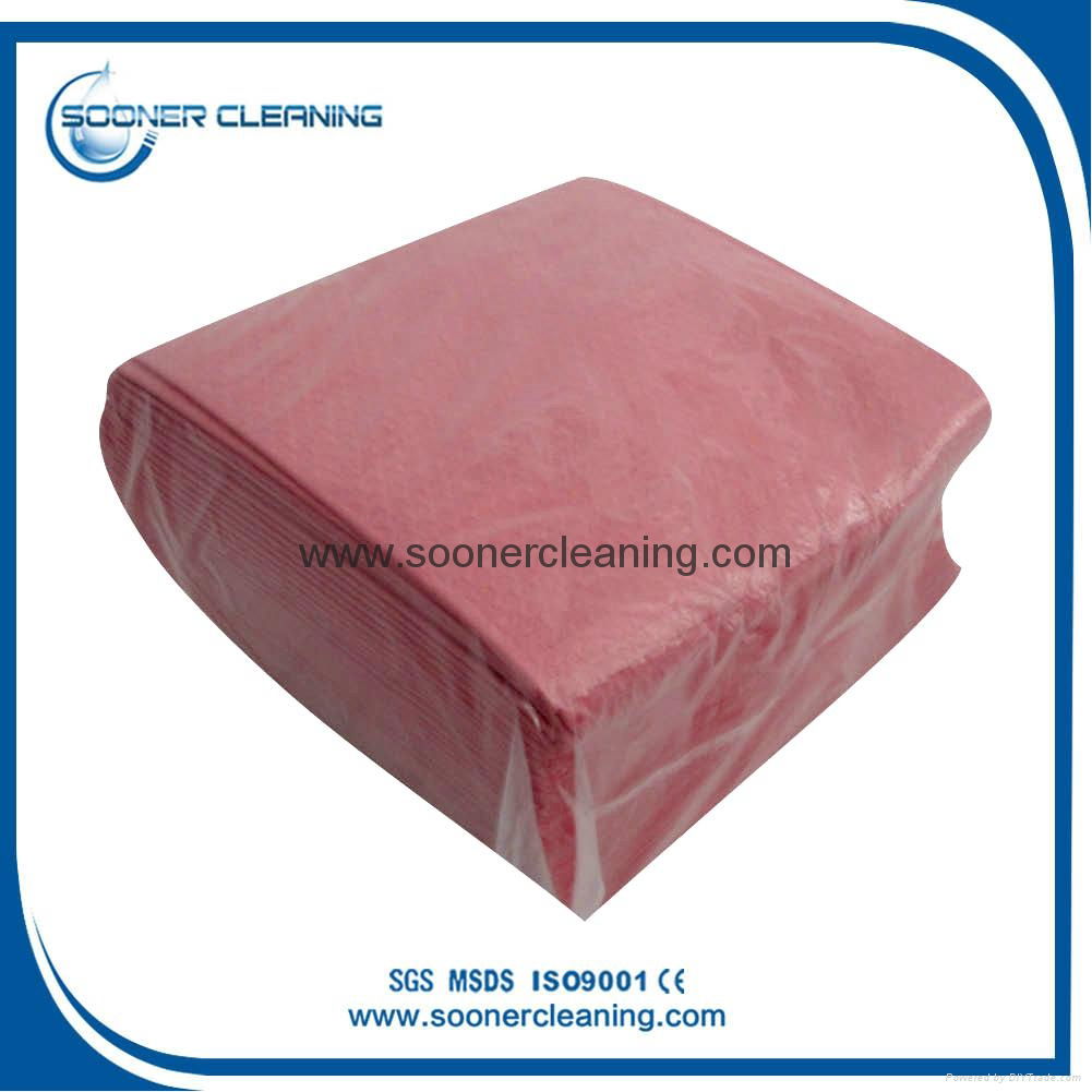 X80 Heavy Duty Cellulose Polyester Industrial cleaning wipes nonwoven fabric 2