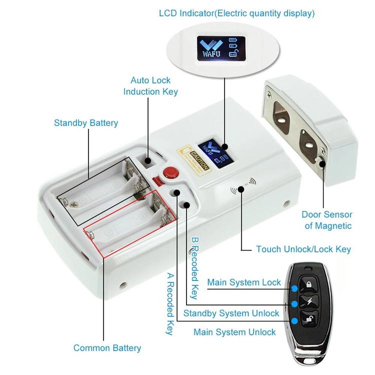 WAFU Bluetooth App Door Lock Remote Control Door Lock  4