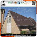 Galvalume Material Plain Types Colorful Stone Coated Metal Roof Sheets