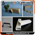 Construction Material Hot Sale 5.2 inch K-style Plastic Rain Gutter and Downspou