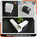 PVC Roof Drain System Small Rectangular Rain Water White Plastic Gutter