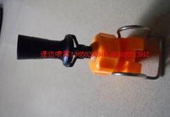 Waste gas desulfurization nozzle, gas cooling nozzle, venturi nozzle