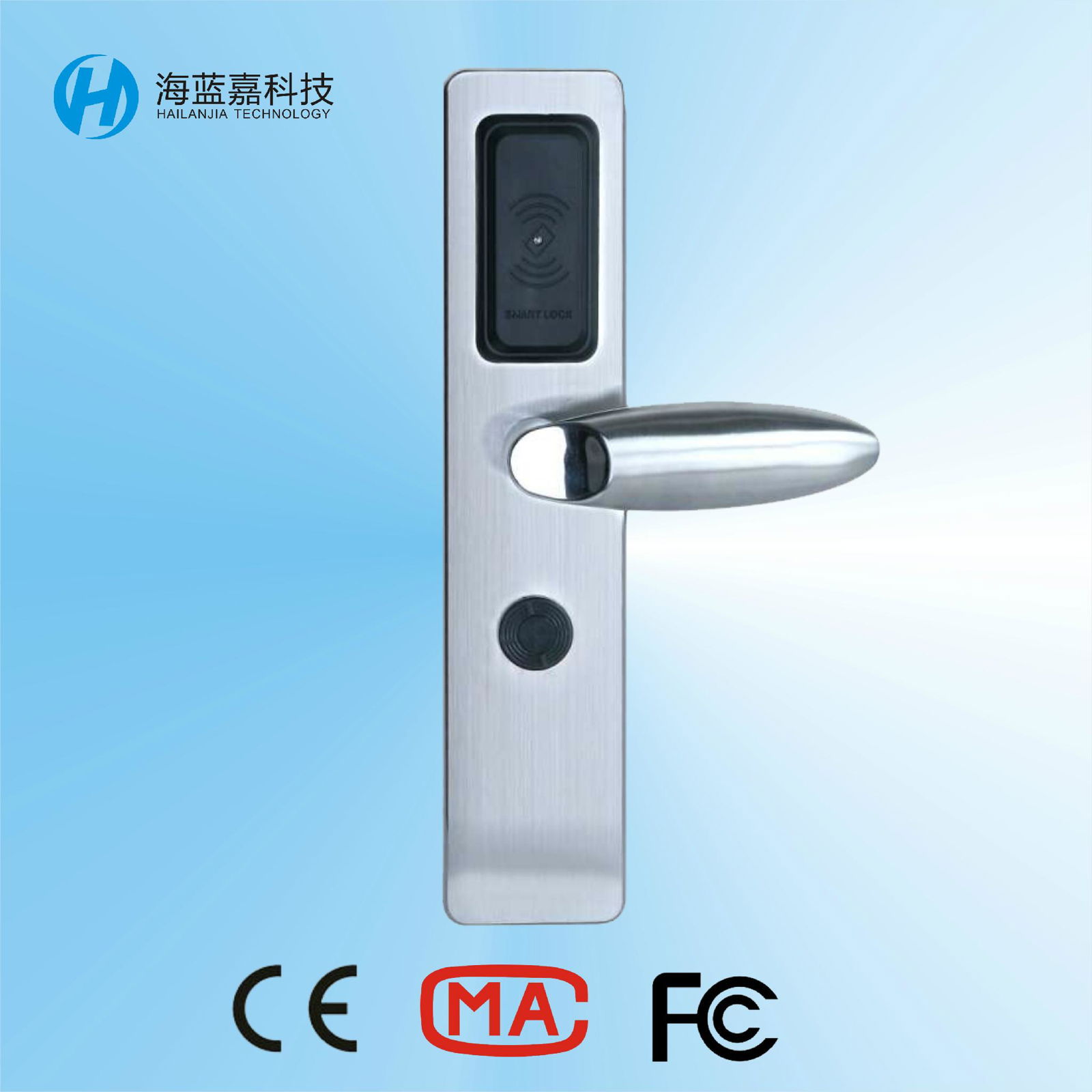Top quality security hotel room lock hack with card lock systems H001Z51-Y