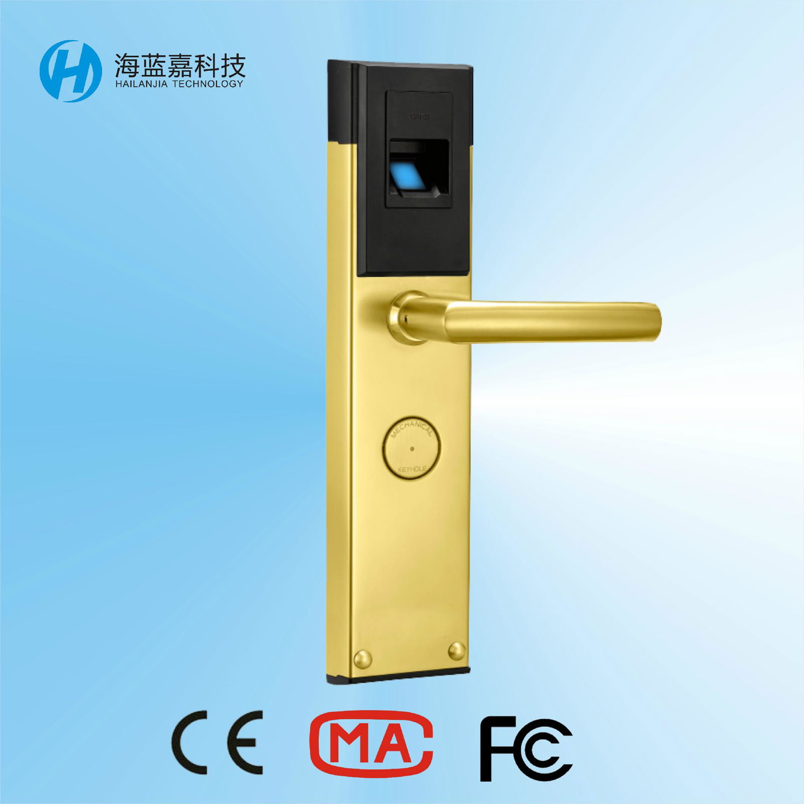 Hailanjia security safety biometric home door lock H003ZM15-Y 2