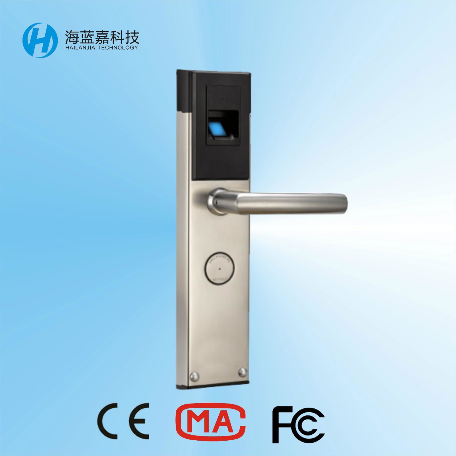 Alibaba china waterproof antitheft finger print door lock with low price 2