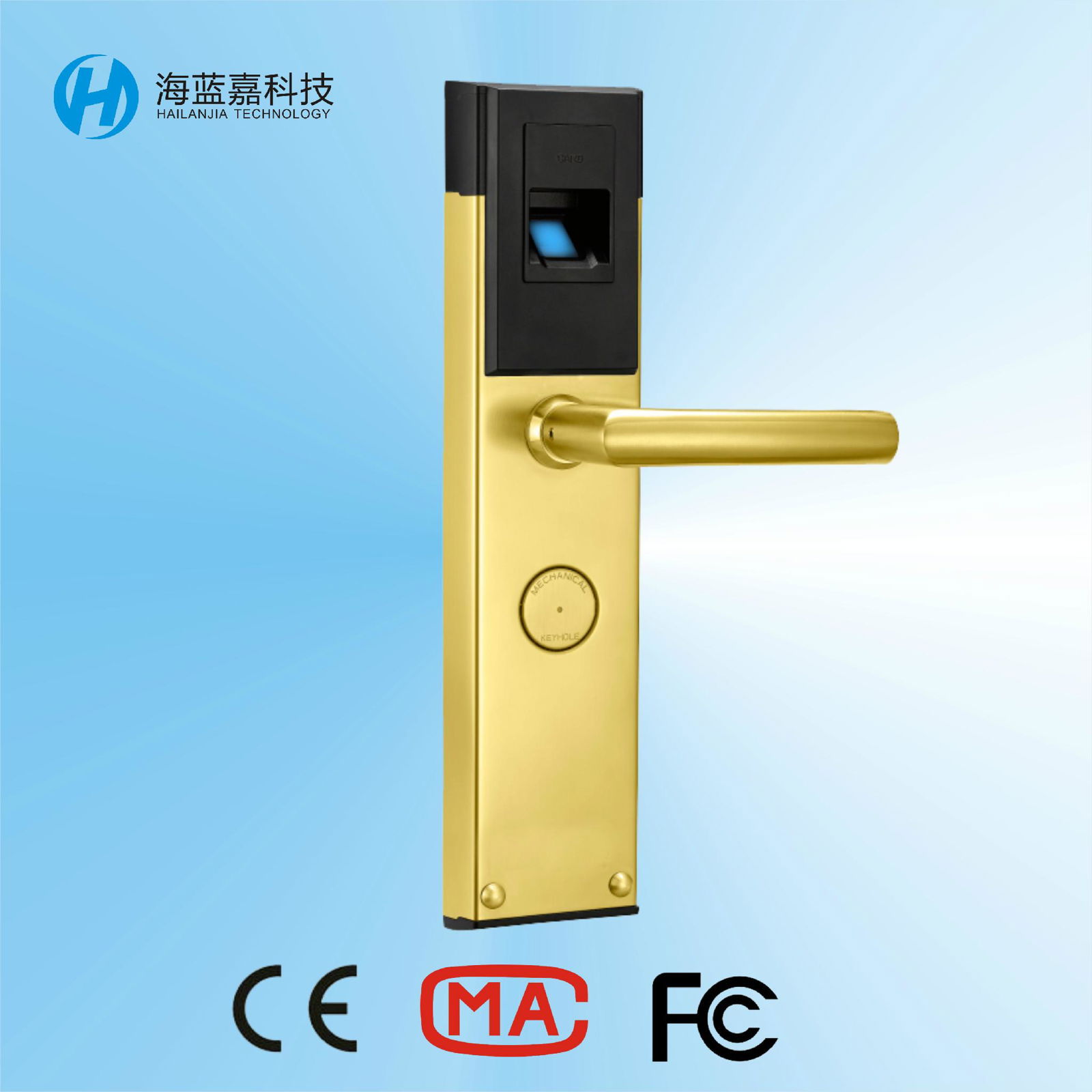 Alibaba china waterproof antitheft finger print door lock with low price 1