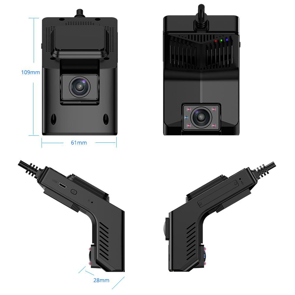 Phisung T2 4G car dvr camera dash cam auto video recorder WiFi GPS Front& inner  5