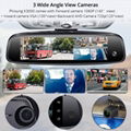  3 cams record android 5.1 car video recorder with 8inch adas wifi GPS navigatio 2