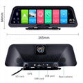 Phisung Q98 10inch android 8.1 car video recorder 4G ADAS dual lens HD1080P GPS  3