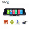 Phisung Q98 10inch android 8.1 car video recorder 4G ADAS dual lens HD1080P GPS  1