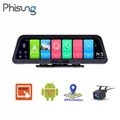 Phisung Q98 10inch android 8.1 car video recorder 4G ADAS dual lens HD1080P GPS 