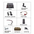 4 cams 4G WIFI GPS MDVR for the vehicle fleet management H.265 HDD