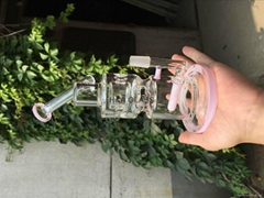 handmade glass recycle bongs mini color bubbler with 14mm joint