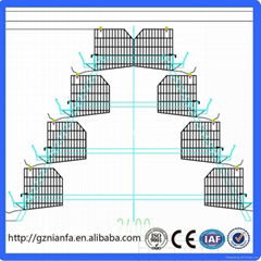 Africa 3/4 layer can feed 96/128 birds chicken layer cage(Guangzhou Factory)