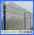 American style PVC post and rail fence Black power coated Galvanized wrought iro 3