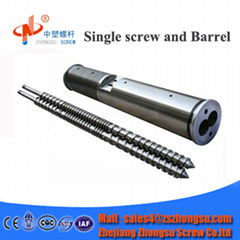 Conical Twin Screw and barrel for plastic machine 