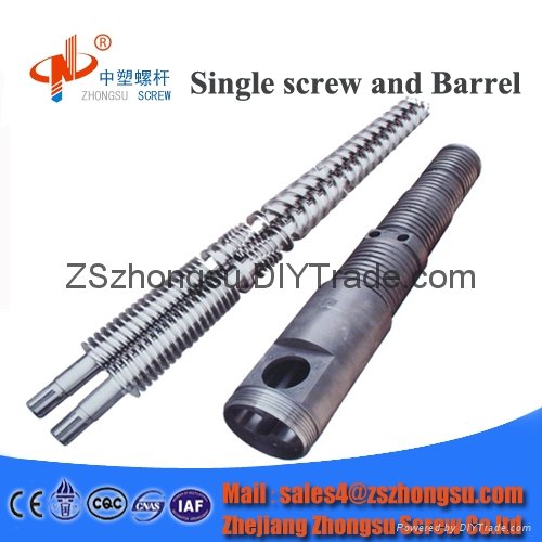 extruder conical twin screw barrel 2