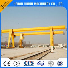 Reasonable price remote pendent cabin control Single girder gantry crane 20t