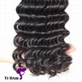 T1 Hair 3 Bundles Grade 6A Brazilian Virgin Human Hair Weft Deep Wave 3