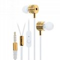  2016 High Quality Metal Earphone With Mic Sound Stereo IN-Ear Wired Earphones 4