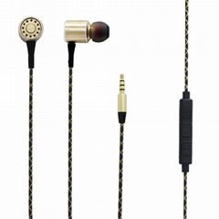 Deep Bass Metal Earphones Colored Brand Name New Model Headphones