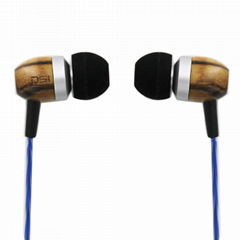 Innovative high quality new wooden earphone for mobile phone