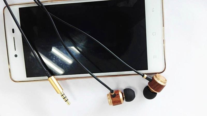 Super sound magic wood bamboo earphone headphone 3