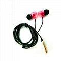 2016 new product silicone wired in ear earphone w/with mic