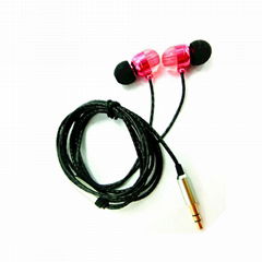 2016 new product silicone wired in ear earphone w/with mic