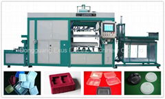 Full-automatic plastic cup lid vacuum thermoforming machine