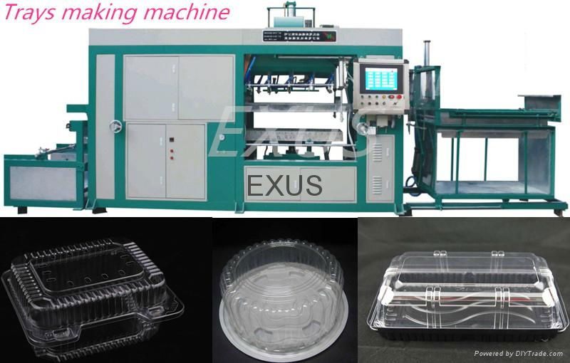 plastic cake tray cup lids vacuum forming machine from manufacturer