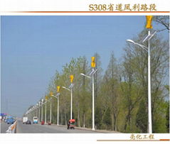 Wind-Solar Hybrid Streetlight for Beautiful Countries