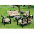 Patio metal durable garden sofa set