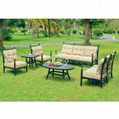 Patio metal durable garden sofa set outdoor furniture 5