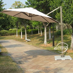 round patio umbrella outdoor cafe