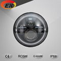 High quality high lumens 12V DC 7" round 80w Jeep led headlight with angle eye