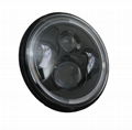 High quality high lumens 12V DC 7" round 80w Jeep led headlight with angle eye 2