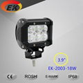 High quality 12V 3w dual row 4inch 18w waterproof car led light bar EK-2003-18W