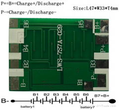 7s 25.9v 7a bms pcm for li-ion lithium lipo battery