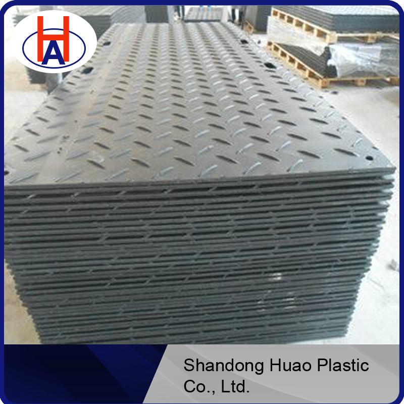 HUAO engineering plastic hdpe balck ground protection mat  2