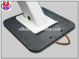 yellow and black HDPE crane outrigger pads from China factory