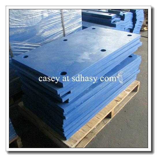 colored UHMWPE plastic marine fender face pad with virgin material  4