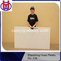 plastic HDPE white ice hockey shotting pad  1