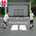 plastic HDPE white ice hockey shotting pad  4