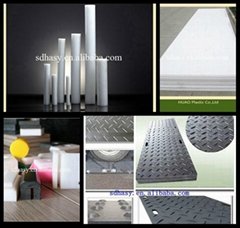 HDPE black industrial plastic outrigger pad 