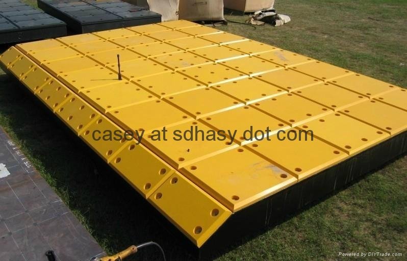Huao light weight and furable uhmwpe black marine fender panel with good quality 3