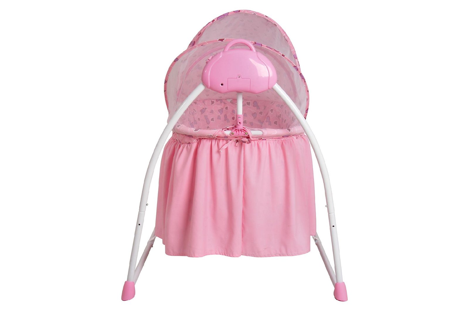 Multi-function baby rocking bed swing cradle with mosquito net 2