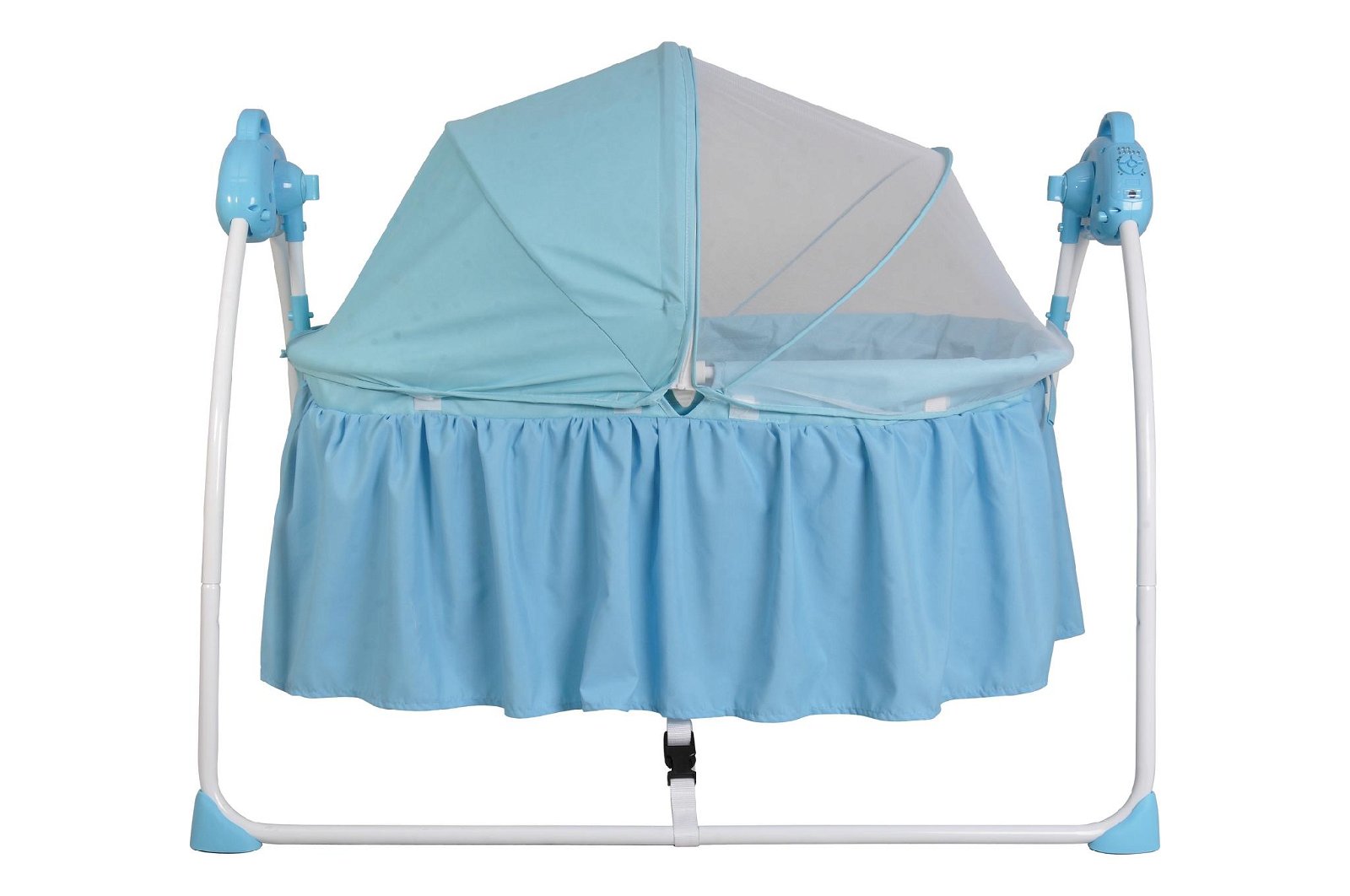 Multi-function baby rocking bed swing cradle with mosquito net 5