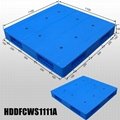 1100*1100*150 /170 /180 mm 3 runners closed deck plastic pallet  4