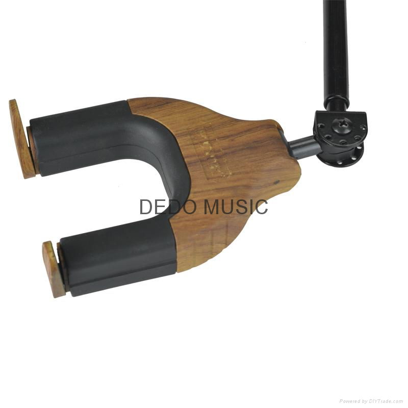 Auto Lock Net Wall Hanger Type Wooden Guitar Hanger 4